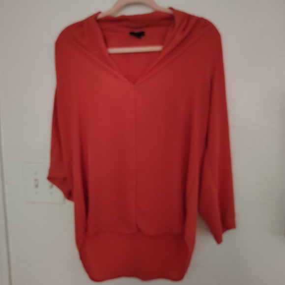 Massimo Supply Co. Vibrant Red Blouse MINIMALIST, CHIC, CLASSY SOPHISTICATED FUN - Picture 10 of 11